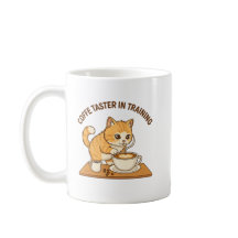 Taza de café linda: Gato "Probador de café en entr