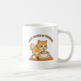 Taza de café linda: Gato "Probador de café en entr