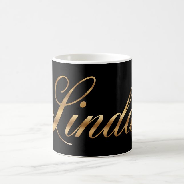 Taza De Café Linda gold Design Lettering Tasse (Centro)