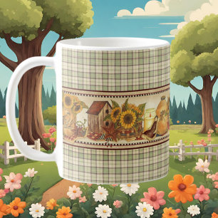 Taza De Café linda granja de estilo campestre