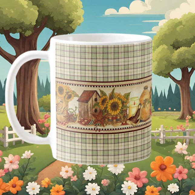 Taza De Café linda granja de estilo campestre (Subido por el creador)