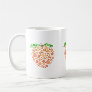 Taza De Café Linda Melocotón con Lunares
