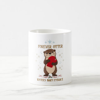 Taza De Café Linda nutria de invierno