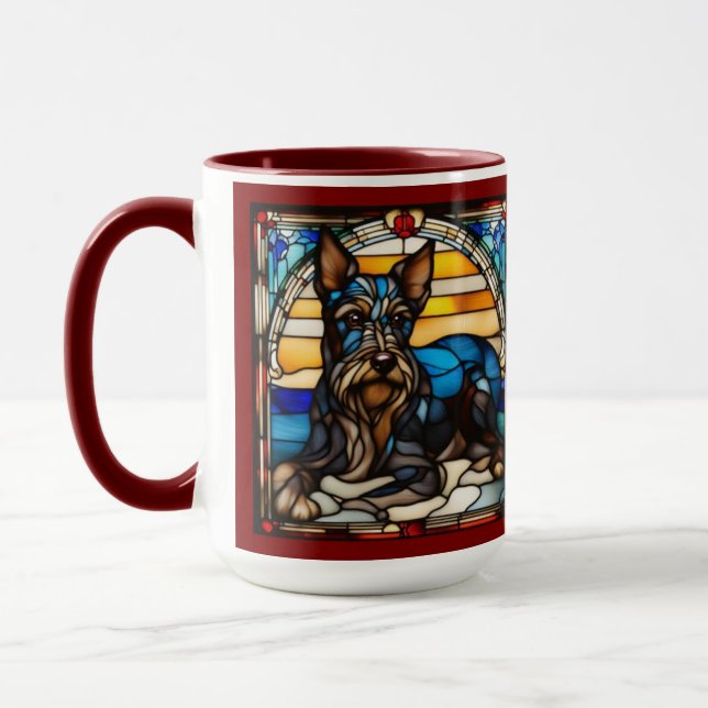 Taza de café linda Terrier Escocés (Izquierda)