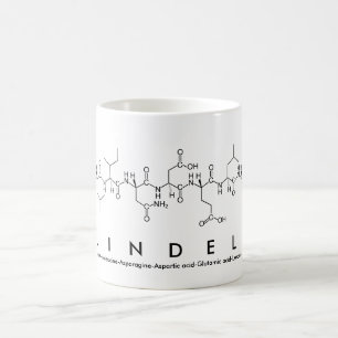 Taza De Café Lindell peptide nombre mug