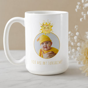Taza De Café Lindo amarillo eres mi bebé de la foto del sol
