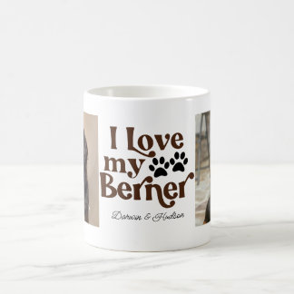 Taza De Café Lindo amo a mi perro de montaña de Berna 2 Foto