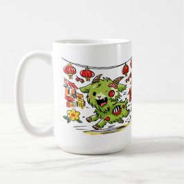 Taza De Café Lindo Año Nuevo Chino de la Cabra