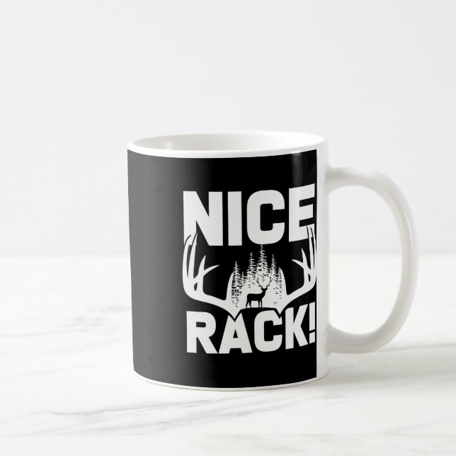 Taza De Café Lindo antlers de cremallera venganza cacería humor (Derecha)