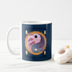 Taza De Café Lindo Axolotl Rosa Anime Bajo el Mar