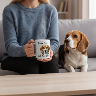 Taza De Café Lindo beagle marrón