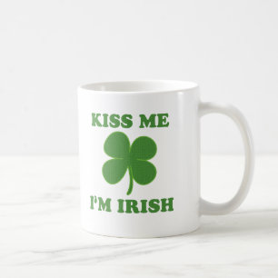 Taza De Café Lindo béseme que soy refranes irlandeses