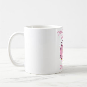 Taza De Café Lindo Bulldog Abatido Con Cuernos de Reno Feliz Na