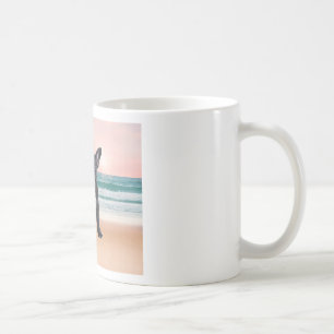 Taza De Café Lindo Bulldog Francés Playa Sol Agua