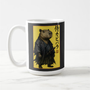 Taza De Café Lindo capybara esperando estética japonesa Kawaii