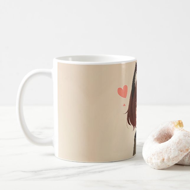 Taza De Café lindo cuo (Con donut)