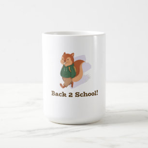 Taza De Café lindo de vuelta al diseño del escuelismo escolar