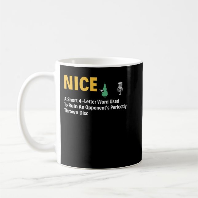 Taza De Café Lindo Disk Golf Funny Definition Disk Golfer Long  (Izquierda)