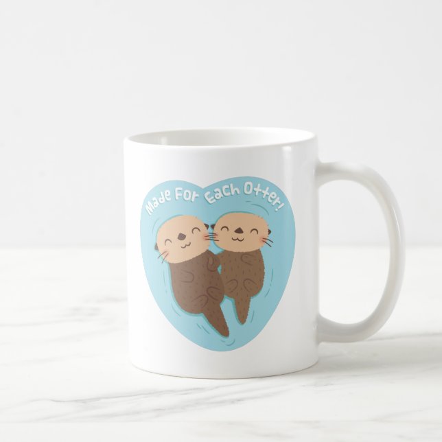 Taza De Café Lindo Hecho Para Cada Nutria Chiste (Derecha)