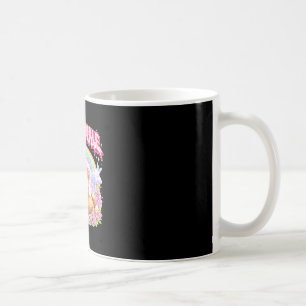Taza De Café Lindo hurón arcoíris floral divertido para hombres