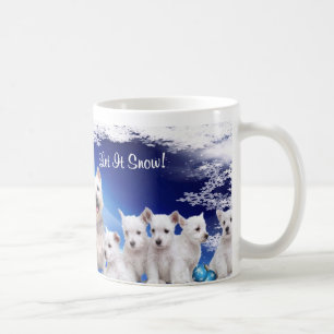 Taza De Café ¡Lindo, lindo! El perrito de Westie lo dejó neva
