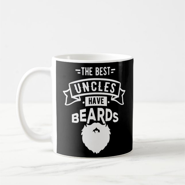 Taza De Café Lindo Los Mejores Tíos Tienen Barbas Imprimir  (Izquierda)