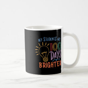 Taza De Café Lindo Mis Estudiantes Son 100 Días Más Brillantes