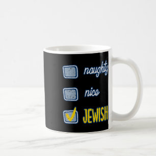 Taza De Café Lindo Naughty Judío Ugly Hanukkah Sweater Chanukah