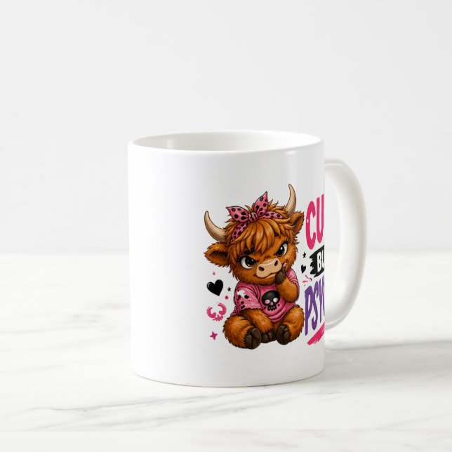 Taza De Café Lindo pero psicópata (Anverso derecho)