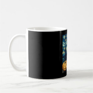 Taza De Café Lindo perro Husky Siberiano Halloween Jack O Linte
