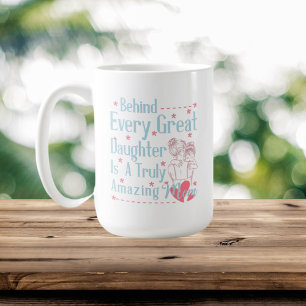 Taza De Café lindo poema de Mamá Hija agrega monograma