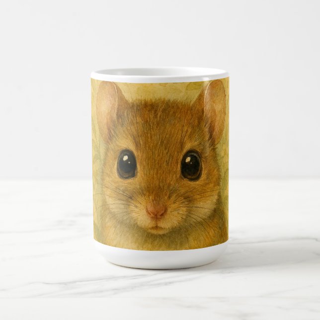 Taza De Café Lindo ratoncito curioso  (Centro)