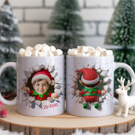 Taza De Café Lindo regalo personalizado para niños con foto div