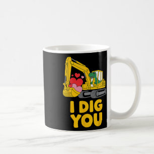 Taza De Café Lindo te quiero lindo excavador de dinosaurios San