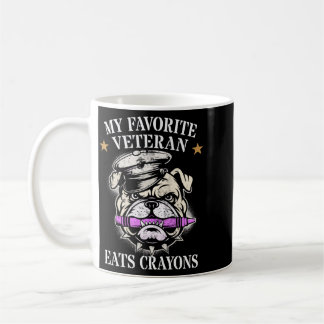 Taza De Café Lindo Veterano Favorito Come Crayones Equipo Milit