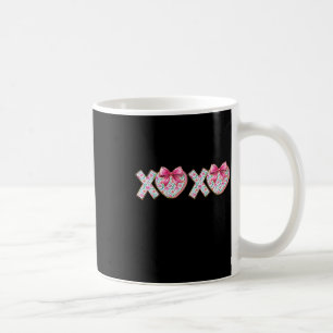 Taza De Café Lindo Xoxo Rosa Femenino San Valentín Coquette Laz