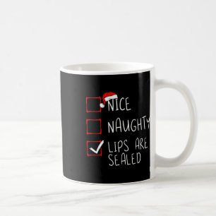 Taza De Café Lindos labios traviesos son sellados Navidades Lis