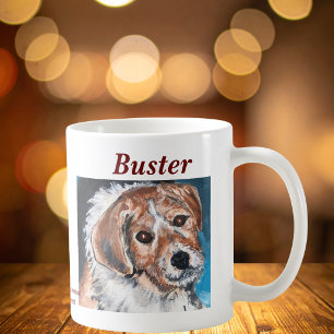Taza De Café Lindos Marrones y Negros PERSONALIZA Beagle