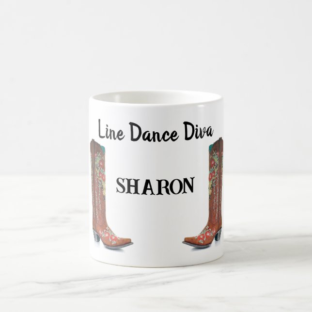 Taza De Café Line Dance Diva Mug (Centro)