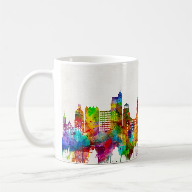 Taza De Café Línea aérea Boise Idaho (Izquierda)