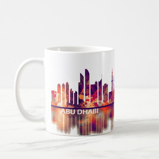 Taza De Café Línea aérea de Abu Dhabi UAE (Izquierda)