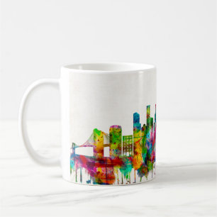 Taza De Café Línea aérea de Brooklyn en Nueva York