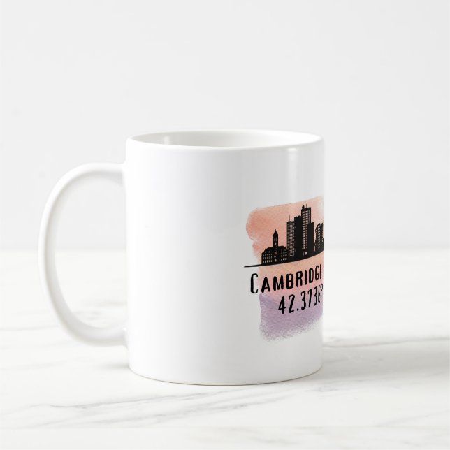 Taza De Café Línea aérea de Cambridge en la ciudad (Izquierda)