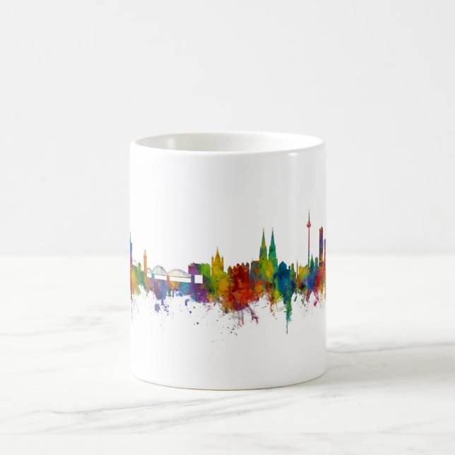 Taza De Café Línea aérea de Cologne Germany (Centro)