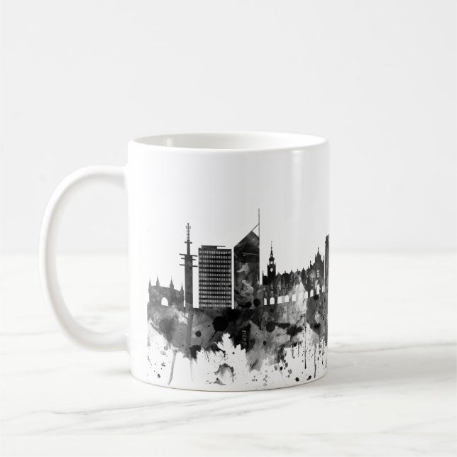 Taza De Café Línea aérea de Cracovia Polonia (Izquierda)