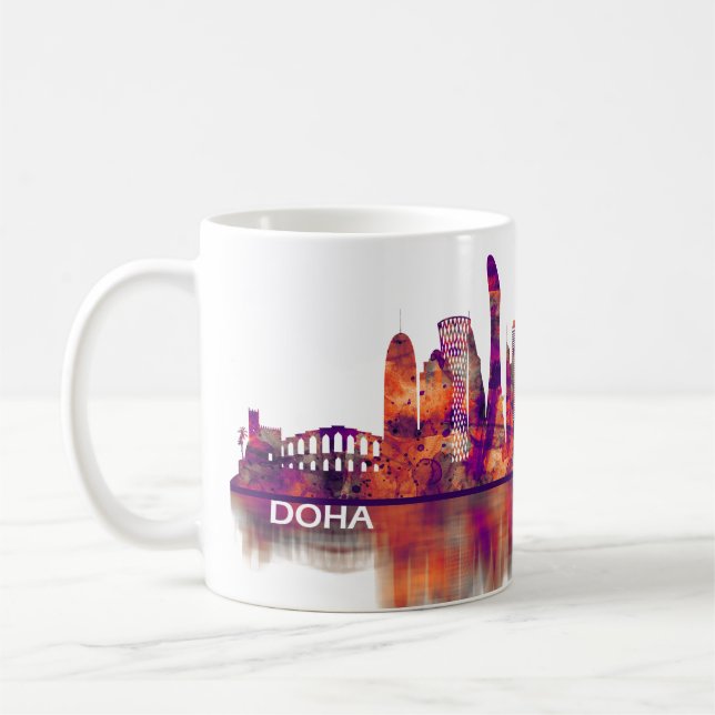 Taza De Café Línea aérea de Doha en Qatar (Izquierda)