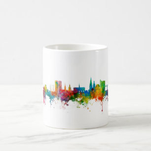 Taza De Café Línea aérea de Dundee Scotland