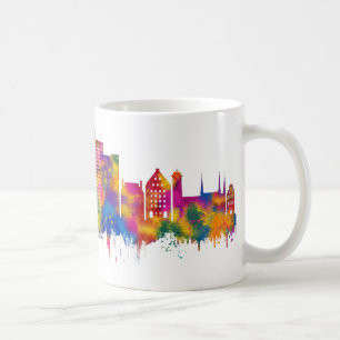 Taza De Café Línea aérea de Gdansk Poland
