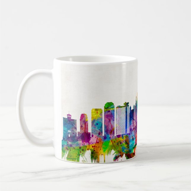 Taza De Café Línea aérea de Kansas City Missouri (Izquierda)