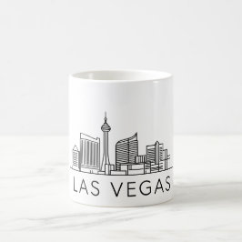 Taza De Café Línea aérea de Las Vegas - Diseño de Cityscape